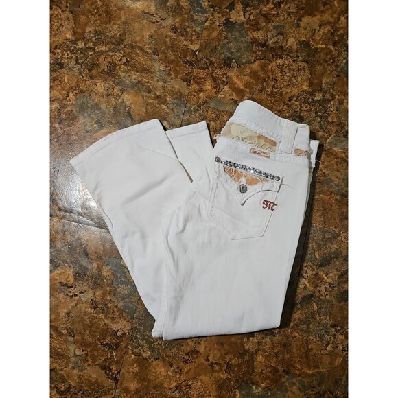 miss me capri size 29 Oyster Color Distressed Camo Bling (J6) - Picture 2 of 11